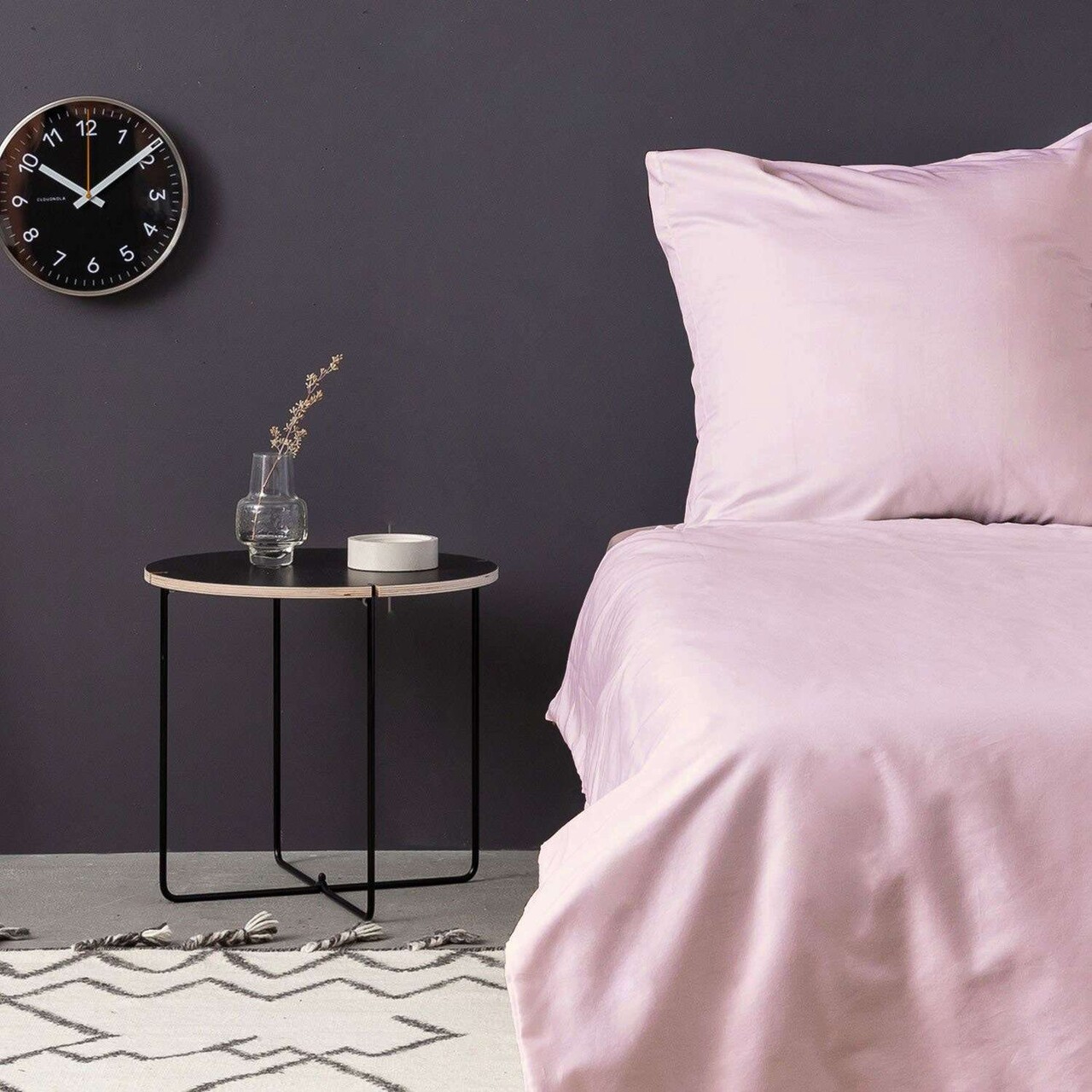 Lenjerie de pat dubla Super King (EU) (IT), 3 piese, L'essentiel Maison, De Light Pink, Roz deschis - imagine 3